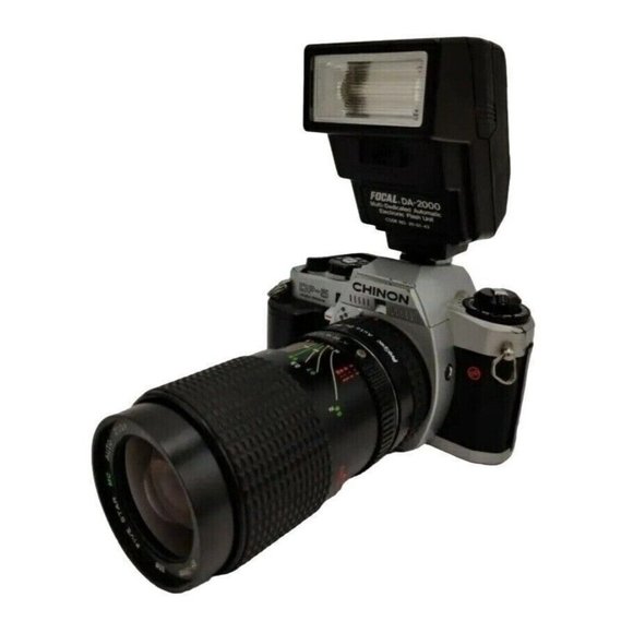 CHINON DP-5 Double Program SLR Film Camera Five Star MC 35-75MM Lens ProSpec 2X - Picture 9 of 11